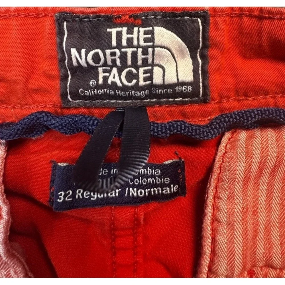 The North Face Men's Red Chino Hiking Shorts Size 32‎ Stretch Outdoor Casual